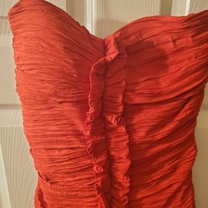 Strapless evening dress